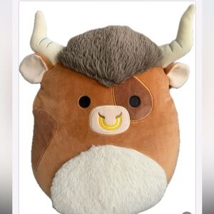 SQUISHMALLOW SHEP THE BULL 11” light brown highland Cow